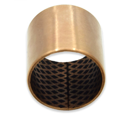 কেনা Flanged ব্রোঞ্জ বুশিং Cusn8 DIN1494 / আইএসও 3547 লুব্রিকেশন 090 ডায়মন্ড পকেট এবং তেল খাঁজ অনলাইনে উৎপাদন